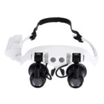Lunettes Loupe 10 X 15 X 20 X 25 X avec 2LED Maroc