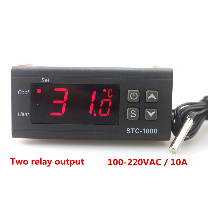 STC 1000 LED Régulateur De Température Numérique Thermostat - Temu France