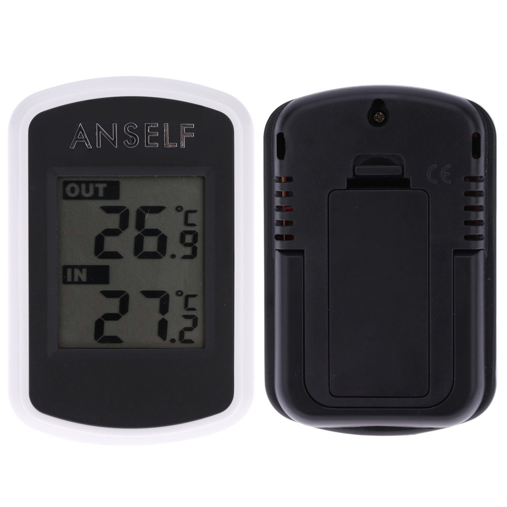 Thermomètre Digital sans Fil Intérieur et Extérieur Anself LCD