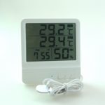 controleur de temperature Hygromètre intérieur / extérieurMesure de l'humidité Indicateur de réveil calendrier avec capteur de température Maroc