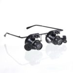 Lunettes Loupe Lentilles 20x Grossissement avec Lampe LED Maroc