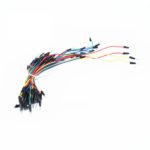 Lot de 65 câbles DUPONT MALE/MALE de branchement assortis pour montages sur breadboard et Arduino Maroc