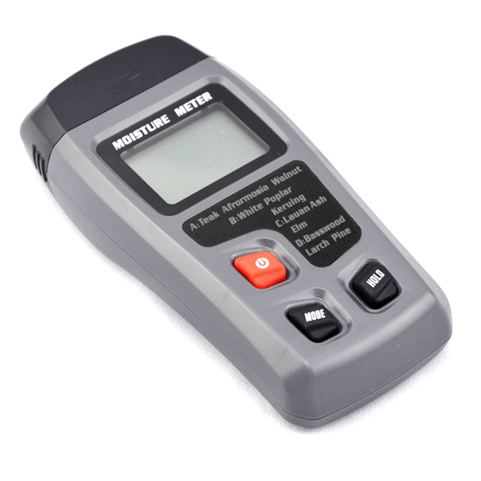 Humidimètre numérique pour bois, testeur d'humidité, détecteur d'humidité  du bois, grand écran LCD, hygromètre, 2 broches, EMT01, 0-99.9% - AliExpress