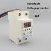 40A 220 V rail Din protection de tension avec relais réglable Voltmètre moniteur de tension reconnexion automatique Maroc