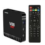 SCISHION V88 Piano RK3328 4 GB RAM 16GB ROM Android 7.1 2.4 G Wifi 100 M LAN USB 3.0 4 K HDR10 H.265 HEVC VP9 Android TV Box Mini PC Maroc