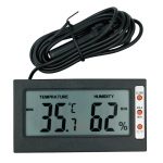 Thermomètre Hygromètre Numérique Température Mètre TEMP Humidimètre testeur LCD affichage RH Max Min avec grand écran 10% Maroc