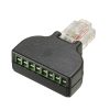 Borne à vis Adaptateur Ethernet RJ45 Mâle À 8 Broches AV Convertisseur Bloc CCTV Maroc