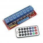 Module de Relais 8 canal Contrôle à Distance Interrupteur Wireless IR DC 12V + TRIGGER Maroc