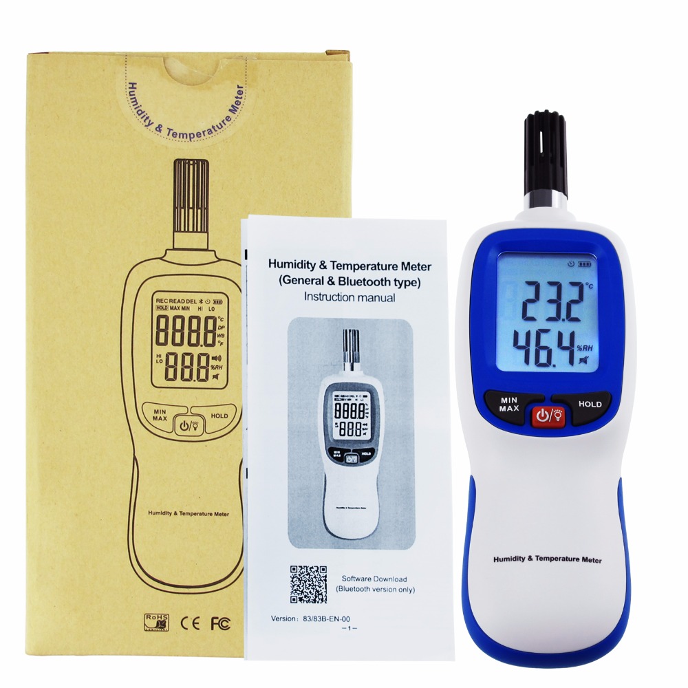 Fictory Compteur d'humidité de la température du Sol - Hygromètre numérique  du Sol TA290 testeur d'humidité de la température avec sonde 