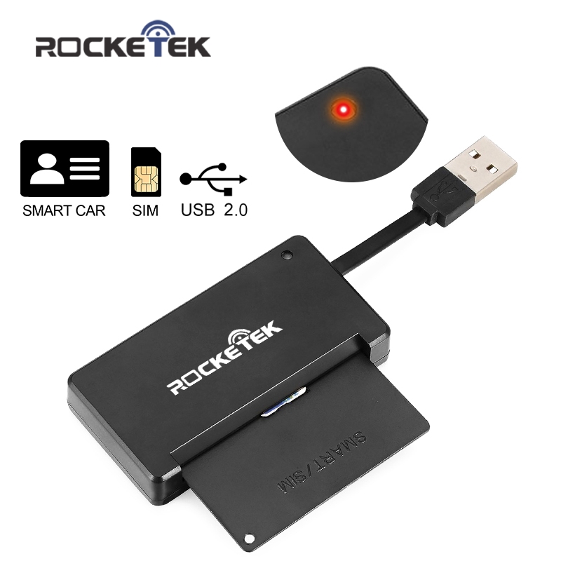 Rocketek RT-SCR3 lecteur de carte sim USB 2.0 CAC Common Access