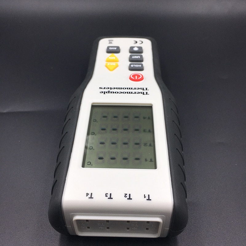 HT-9815 Thermomètre numérique de Type K Capteur de température à thermocouple numérique Portable 200 ° C ~ 1372 ° C Huairdum Thermomètre à 4 canaux 