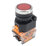 LA38 Interrupteur momentané 22 mm à bouton-poussoir 1NO + 1NC rouge Maroc