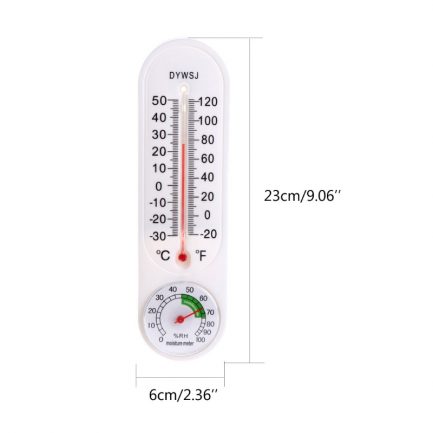 Thermomètre hygromètre mercure blanc Maroc – Image 7