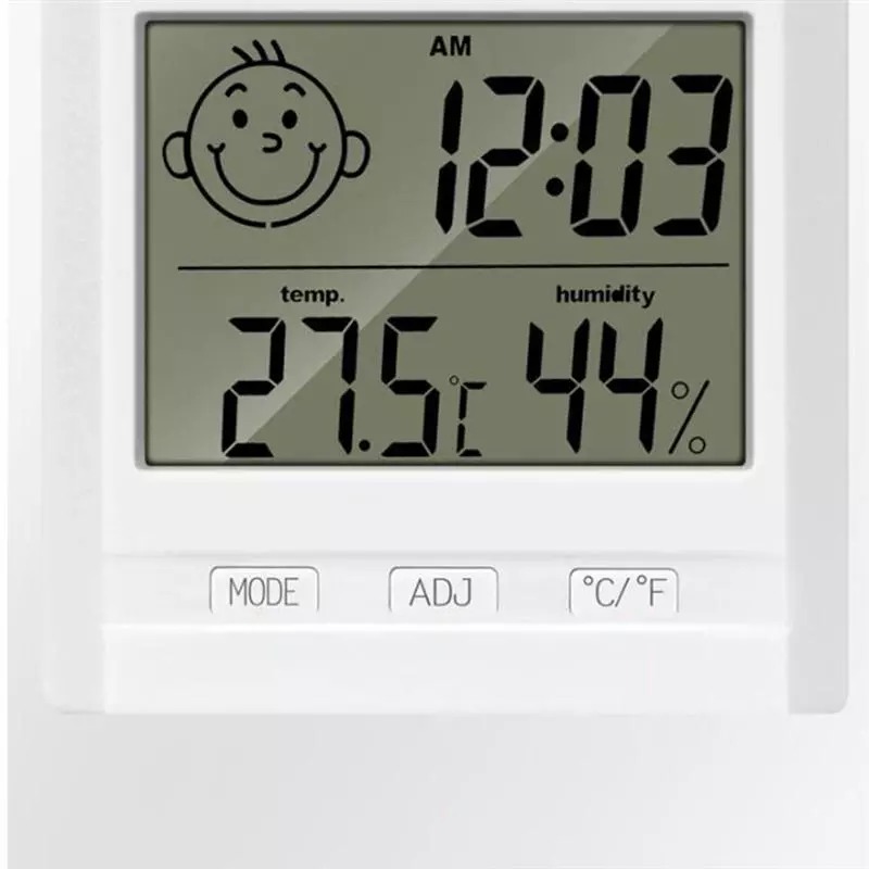 Thermomètre extérieur 12 à grands chiffres - Thermomètre hygromètre  intérieur extérieur sans fil 2 en 1, thermomètre mural hygromètre 