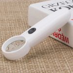 loupe de poche 15x portable professionnel avec 2 LED Maroc