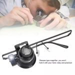 20X lunettes loupe monoculaire avec lumière LED Bijoutier Horloger Maroc