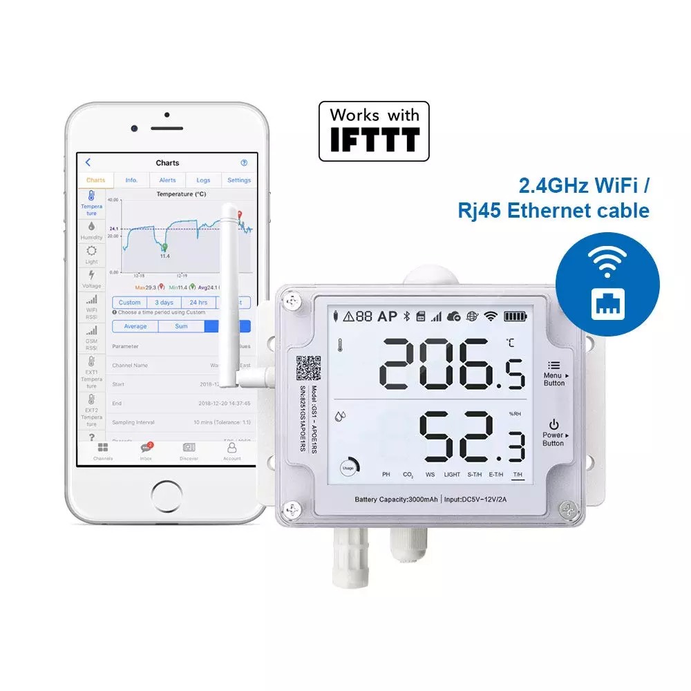 Thermometre connecté wifi UBIBOT GS1-A - Enregistreur de température