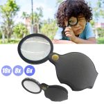 Loupe de poche pliable Avec étui de protection