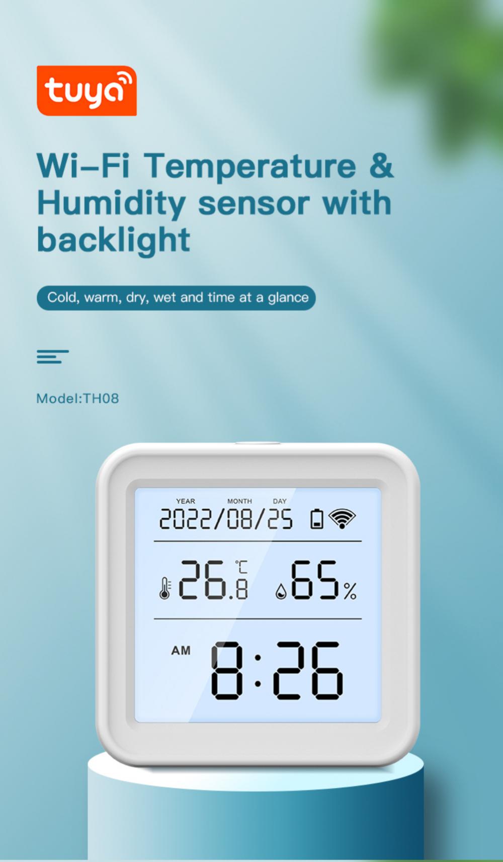 Tuya Thermomètre Hygromètre WiFi écran LCD Maroc 