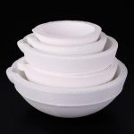 Creuset rond de fusion de silice de Quartz à haute température Maroc