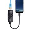 Adaptateur réseau Ethernet Gigabit USB-C / Type-C de 15 cm vers RJ45 femelle