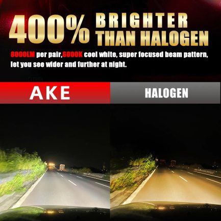 AKE V68 Ampoules LED pour voiture moto et camion Maroc