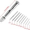 Perceuse à main en aluminium de 0,8 à 3 mm avec mandrin sans clé + 10 forets hélicoïdaux Maroc – Image 3