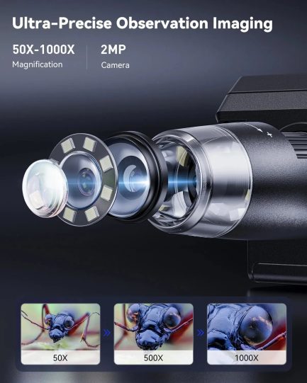 Microscope numérique 4.3 pouces 1080P 50-1000x Maroc