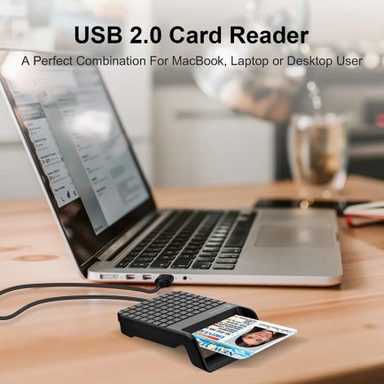 ZW-12026-5 Lecteur de carte d'identité USB Maroc