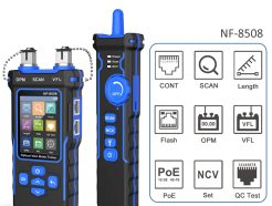 NOYAFA NF-8508 Testeur de câble multifonction pour RJ1145 PoE fibre optique Maroc