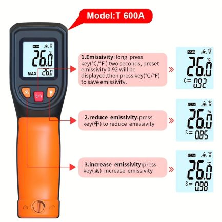 T600A Thermomètre infrarouge -50-600 °C Maroc