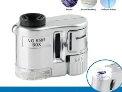 Microscope de Poche 60X LED UV - Loupe Portable Maroc