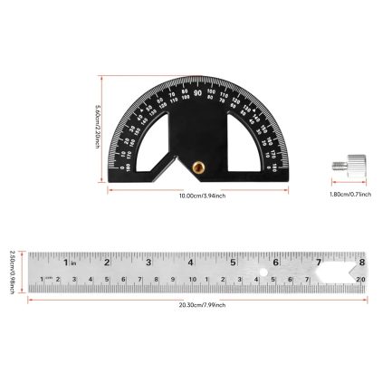 Règle d'Angle à Aspiration Magnétique Maroc