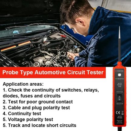 Stylo Testeur de circuit automobile multifonctionnel 6V-24V Maroc