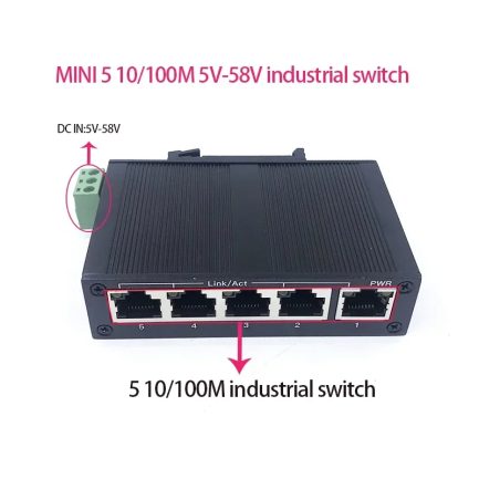 DS-SW-RAIL-01 Switch ethernet industriel sur rail Maroc