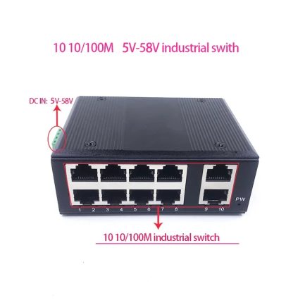 DS-SW-RAIL-01 Switch ethernet industriel sur rail Maroc