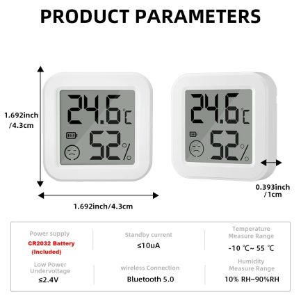 Capteur de Température et d'Humidité Bluetooth MAROC