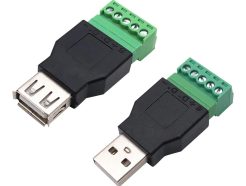 Connecteur USB 2.0 Type A Mâle Femelle 5 Broches