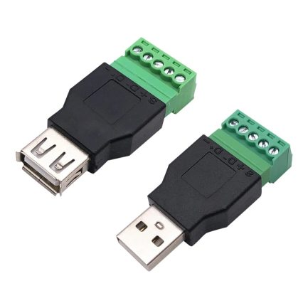 Connecteur USB 2.0 Type A Mâle Femelle 5 Broches