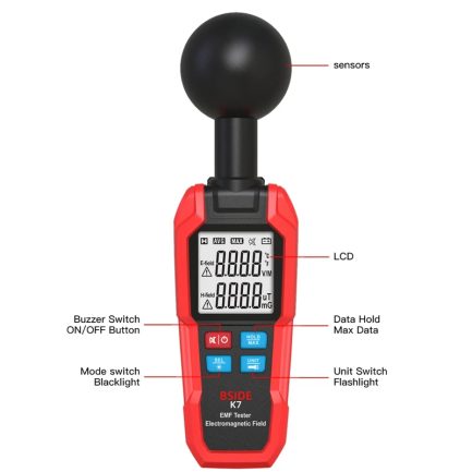 BSIDE - Testeur EMF Portable pour Rayonnements Électromagnétiques Maroc