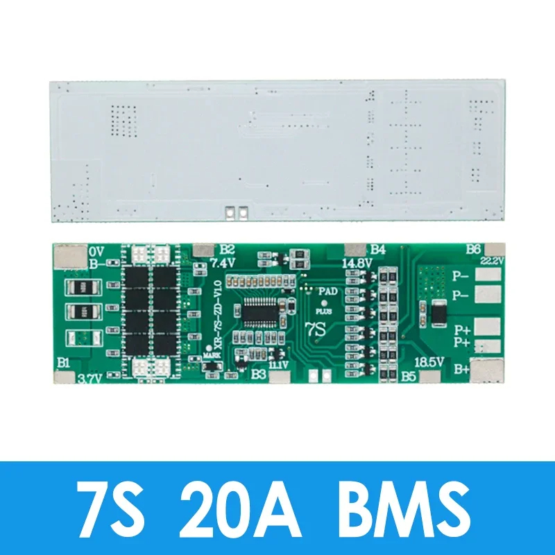 Carte BMS 7S 24V pour Batteries Li-ion 18650 Maroc
