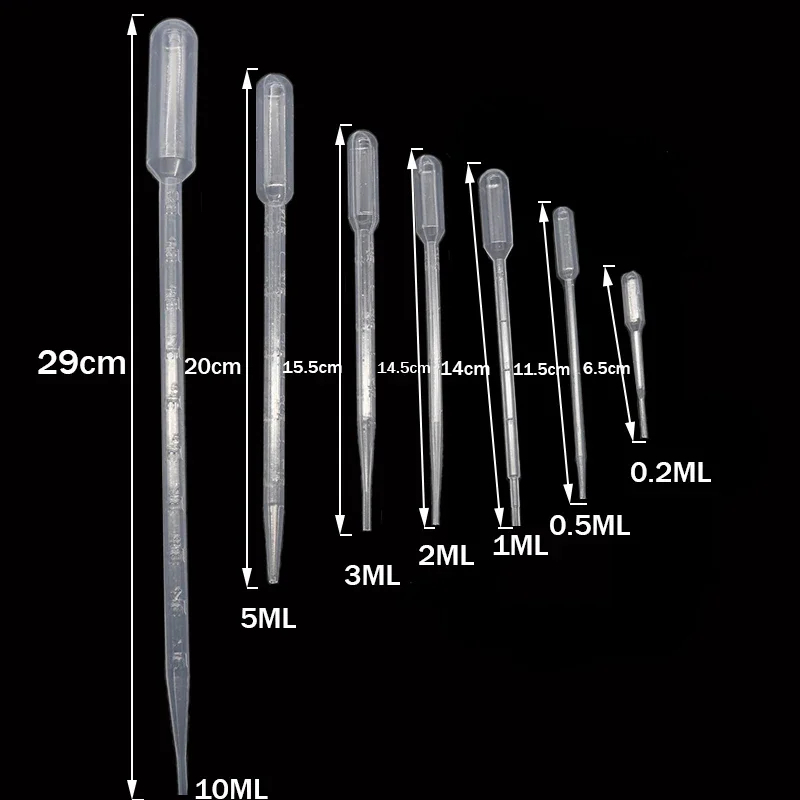 Pipettes Transparentes en Plastique Maroc