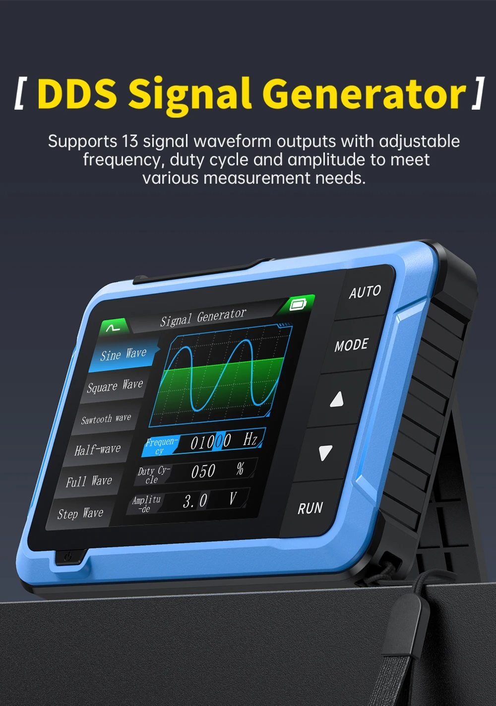 FNIRSI DSO510 PLUS Oscilloscope Portable – 10MHz + Générateur de Signal DDS Maroc