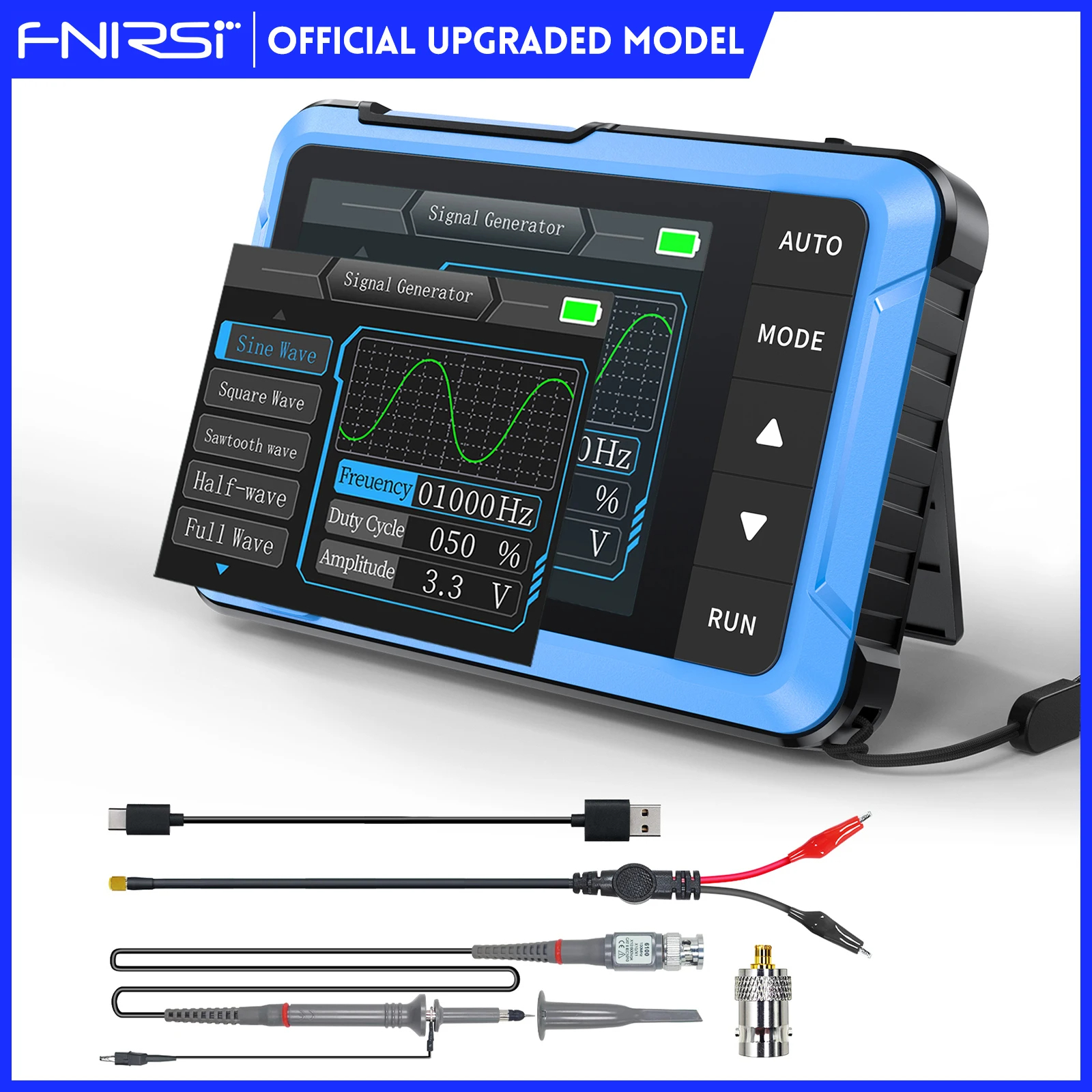FNIRSI DSO510 PLUS Oscilloscope Portable – 10MHz + Générateur de Signal DDS Maroc