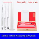 Kit Alcoolomètre 3 Hydromètres + Éprouvette – Mesure Précise d'Alcool Maroc