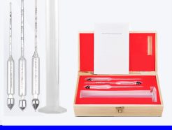 Kit Alcoolomètre 3 Hydromètres + Éprouvette – Mesure Précise d'Alcool Maroc