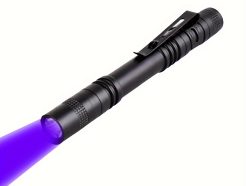 Lampe Torche UV 395nm Compacte – Détection Taches & Faux Billets Maroc