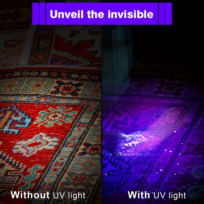 Lampe Torche UV 395nm Compacte – Détection Taches & Faux Billets Maroc