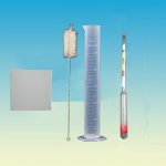 Kit de Mesure de Densité Liquide – Hydromètre, Éprouvette, Brosse et Plaque Maroc