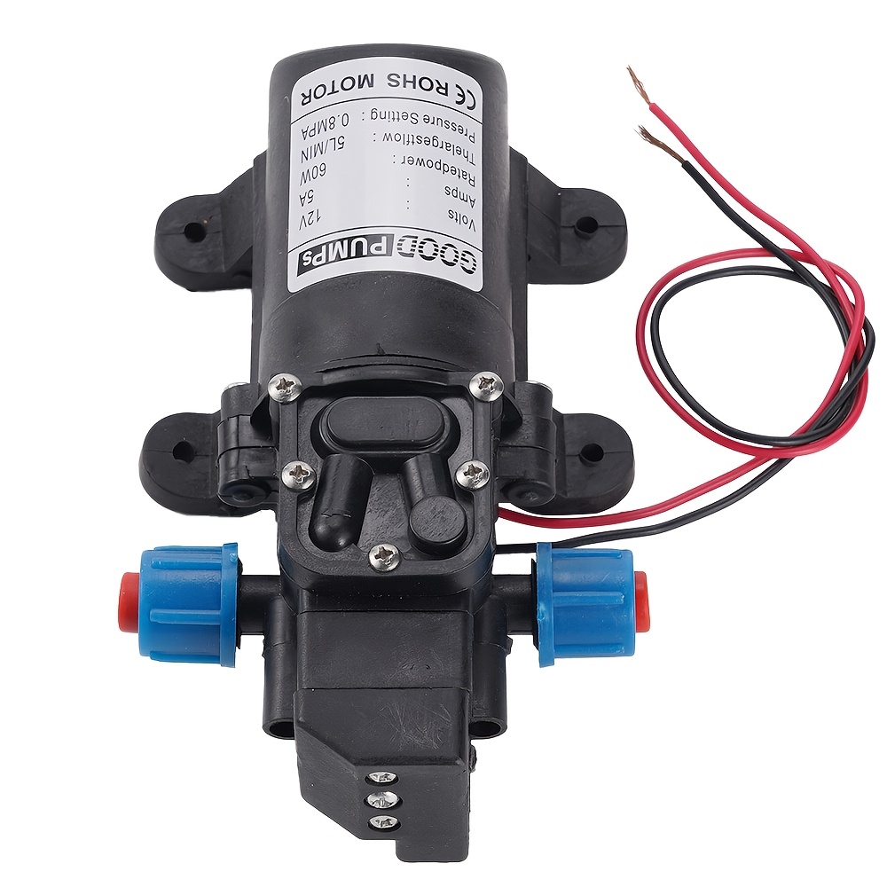 Pompe à eau 12V 60W 120PSI auto-amorçante haute pression — pulvérisation & nettoyage Maroc
